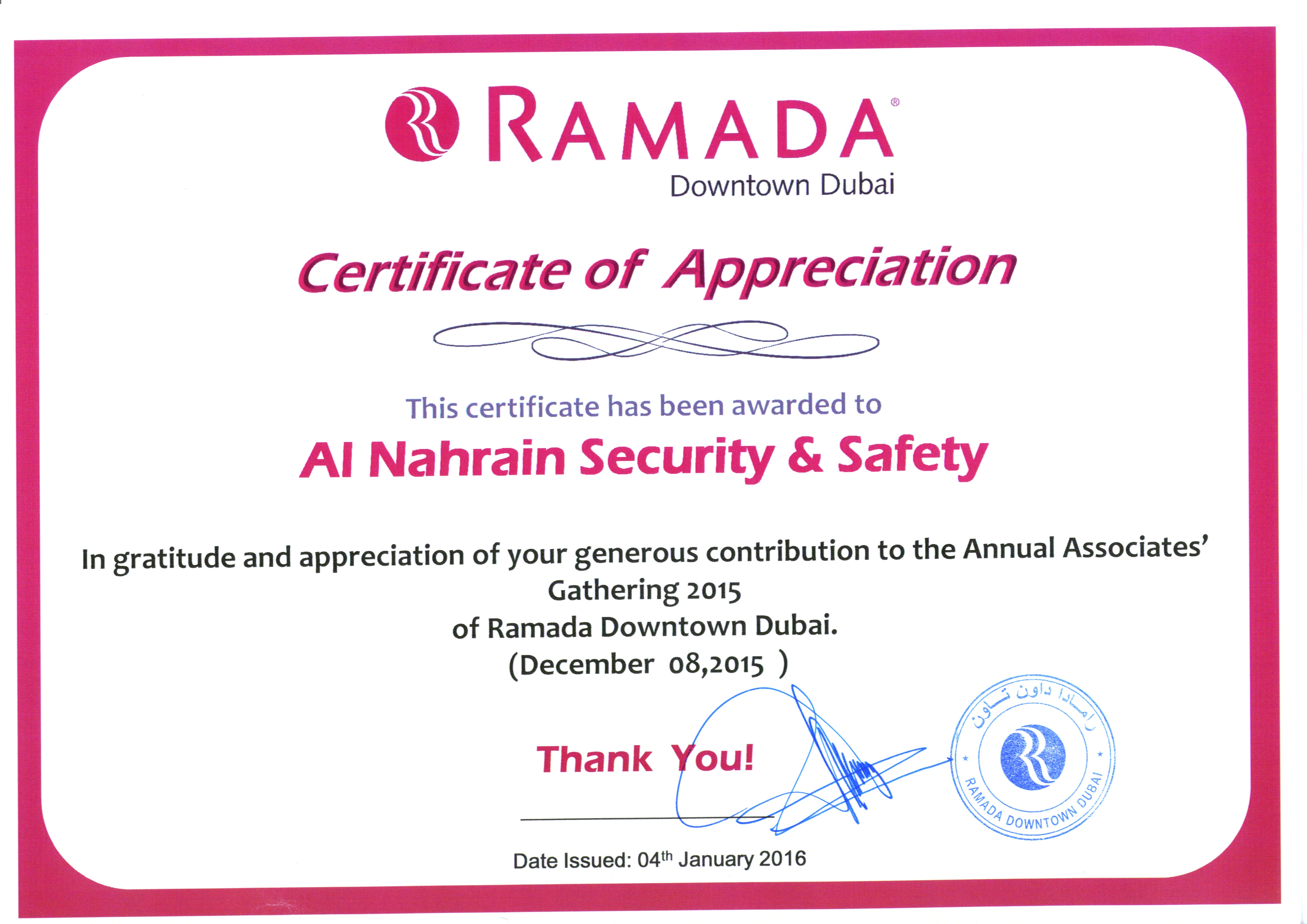 Client appreciation certificates 1